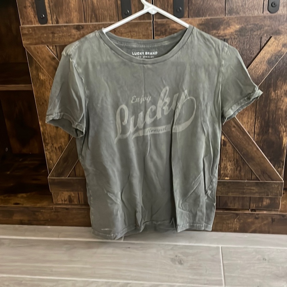 green lucky brand shirt